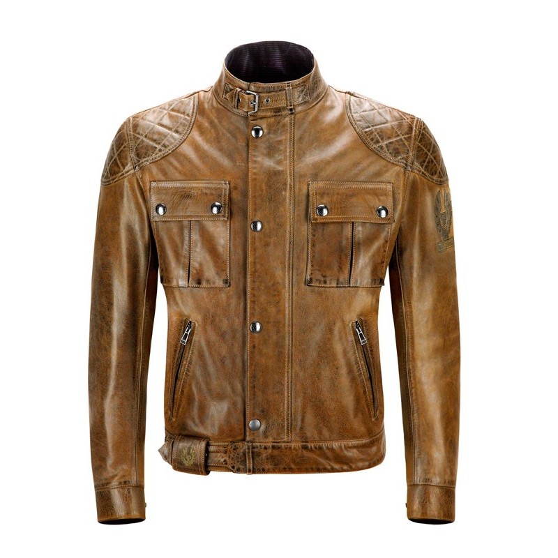 Blouson Belstaff Brooklands cuir Burn Cuero Blouson Belstaff Brooklands cuir Burn Cuero