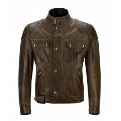 Blouson Belstaff Brooklands cuir marron