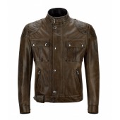 Blouson Belstaff Brooklands cuir marron