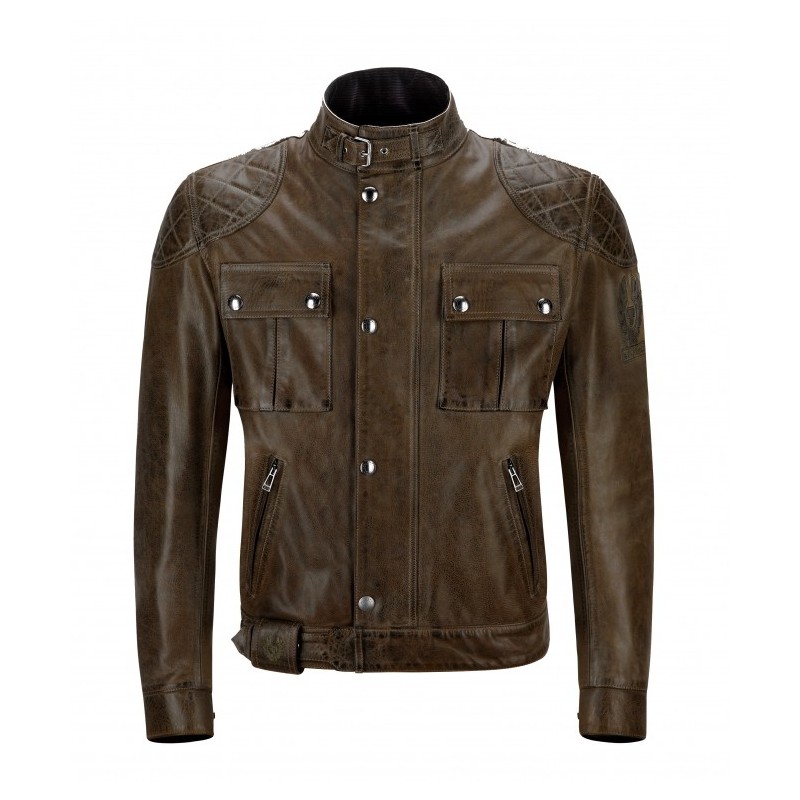 Blouson Belstaff Brooklands cuir marron