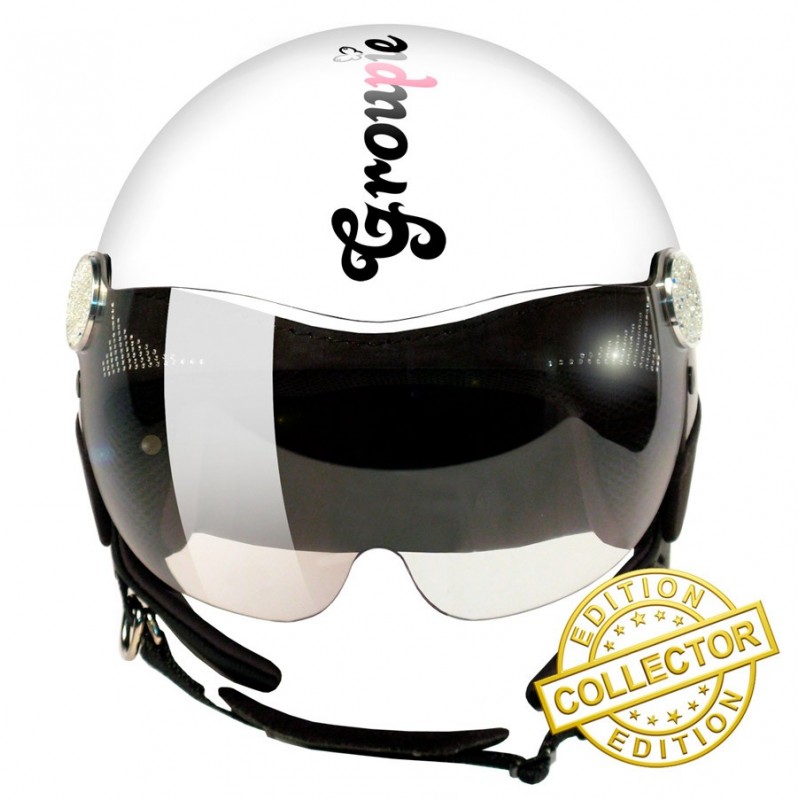 Casque MAX Groupie blanc brillant