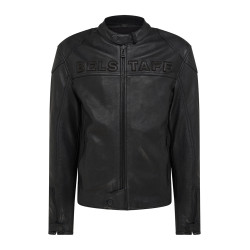 STOUR BLOUSON BLACK Cuir homme