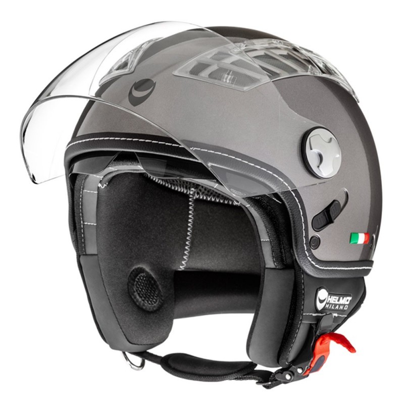 Casque Helmo Milano Turbine gris