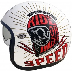 Casque jet Premier VINTAGE SD8BM blanc mat