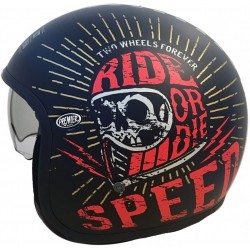 Casque jet Premier VINTAGE SD9BM noir mat