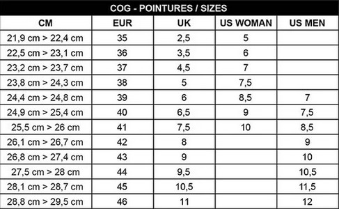 taille chaussure